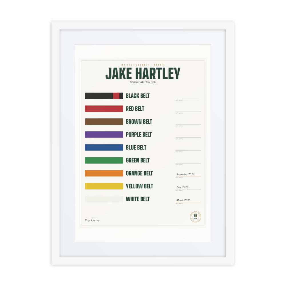 My Belt Journey print