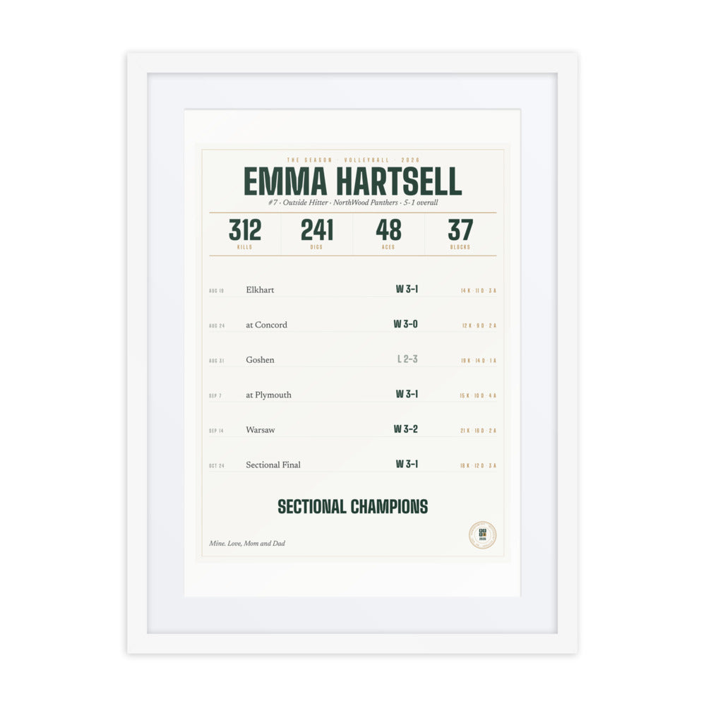 The Season, Volleyball print