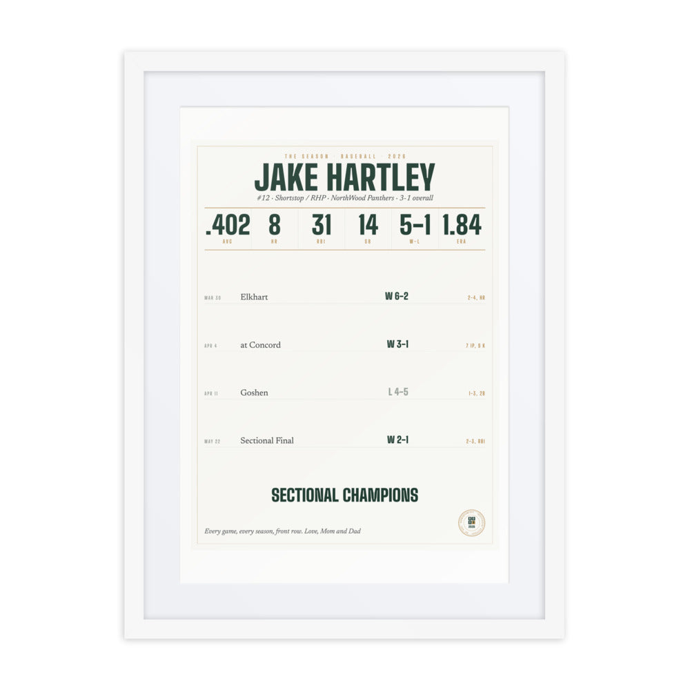 The Season, Baseball print