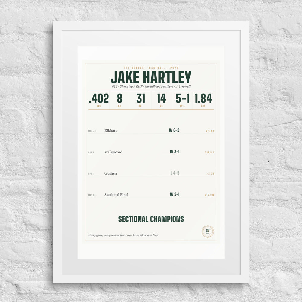 The Season, Baseball print