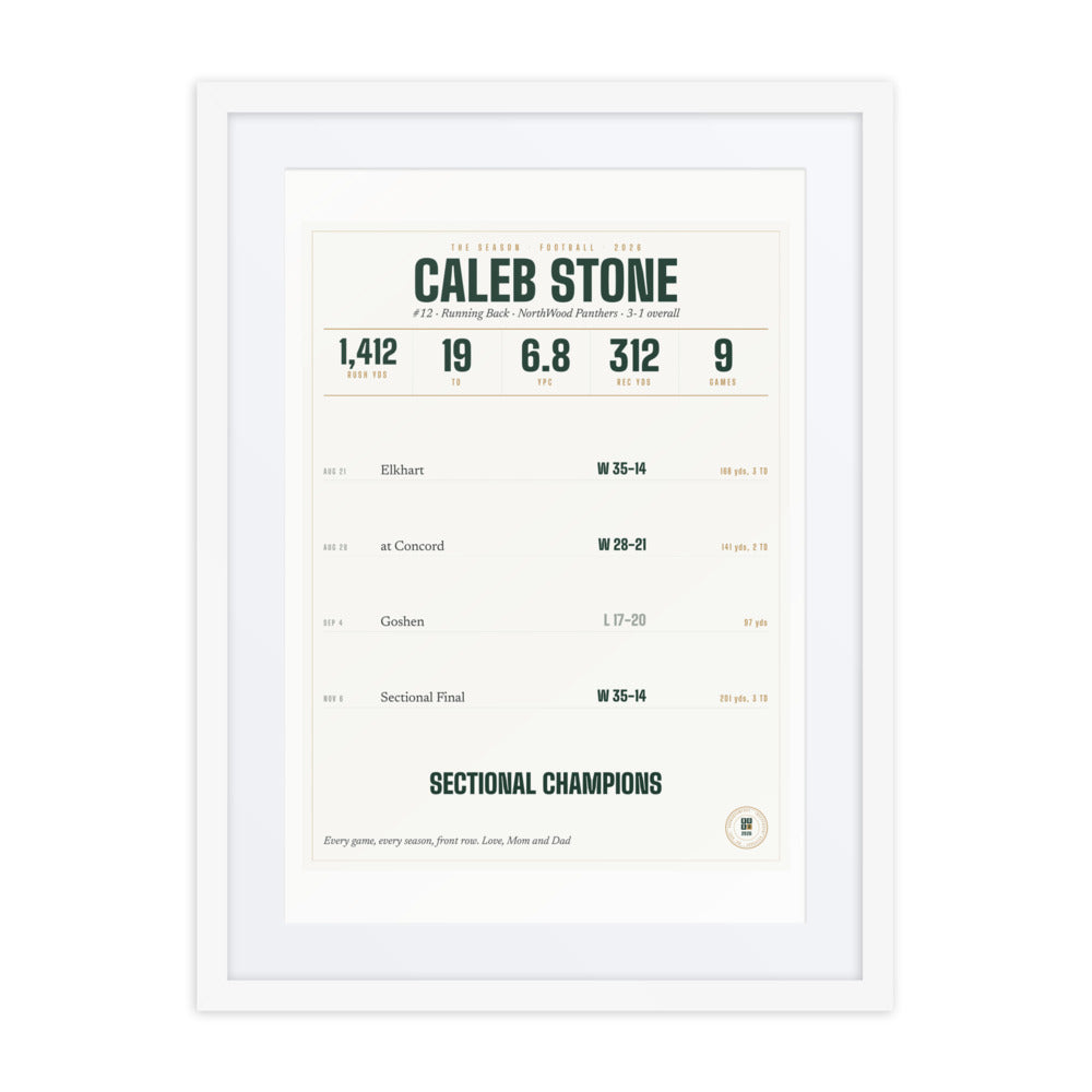 The Season, Football print