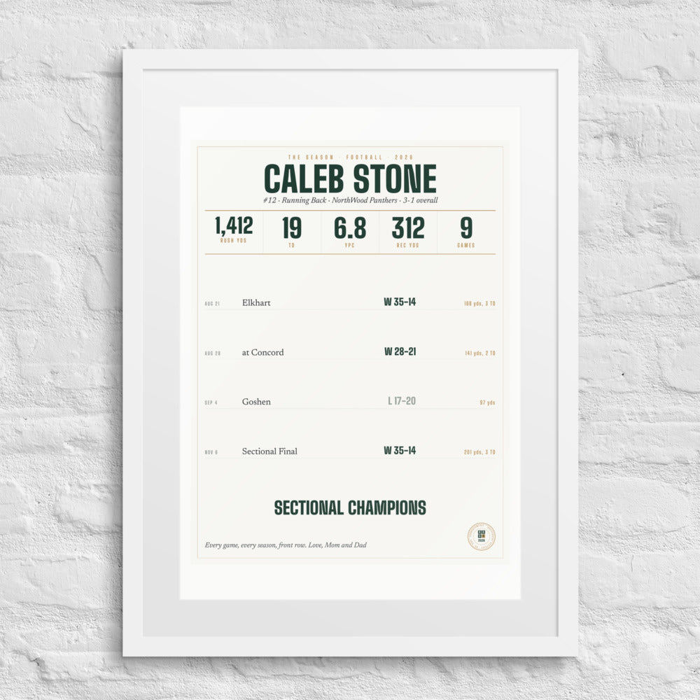 The Season, Football print