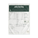 Flag with a personalized box score design