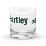 Glass with a personalized box score design