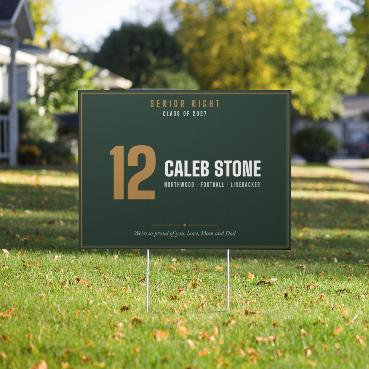 Senior Night Yard Sign