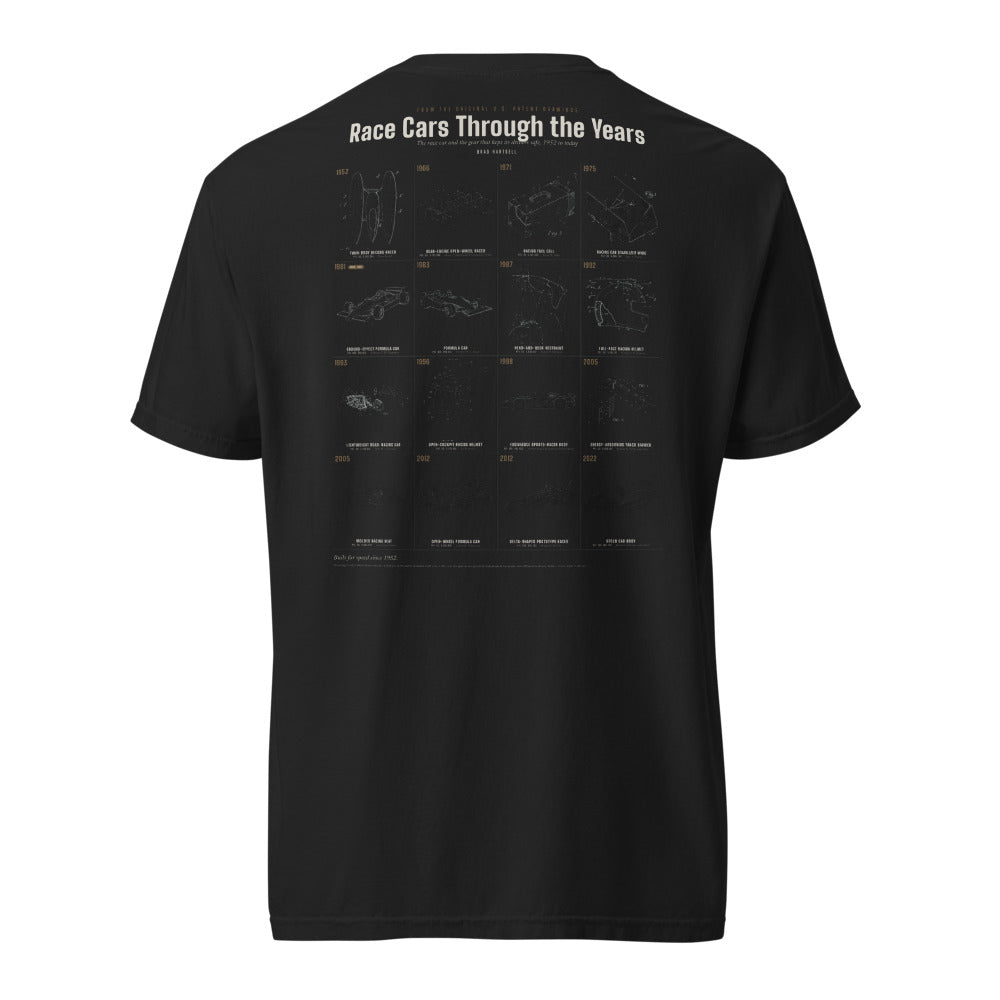 Race Cars Through the Years shirt, worn