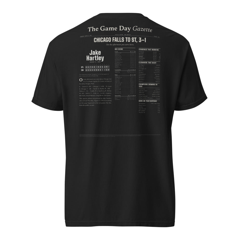 The Sports Page From the Day You Were Born shirt, worn
