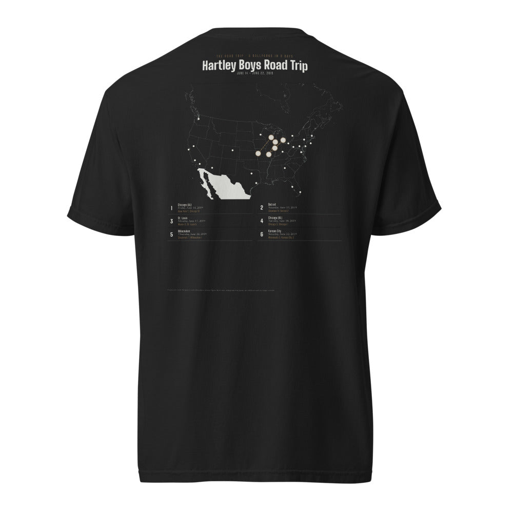 Road Trip Recap shirt, worn