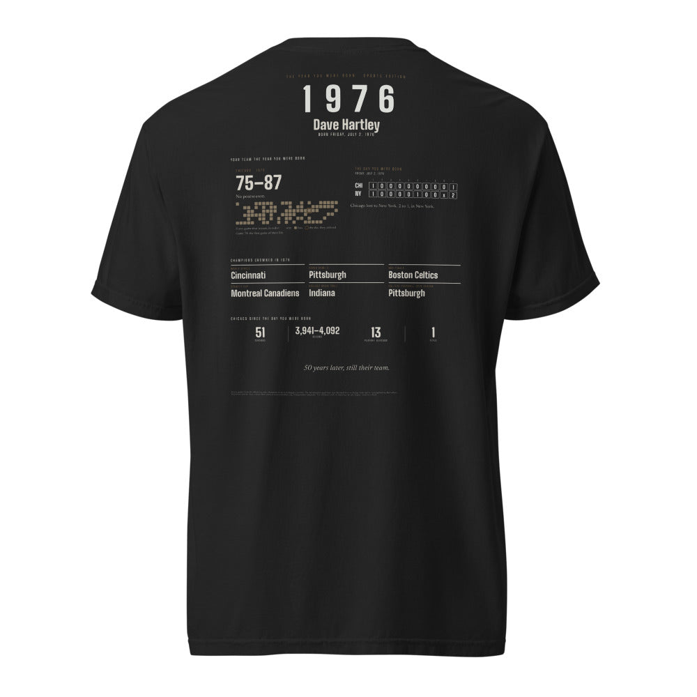 The Year You Were Born, Sports Edition shirt, worn