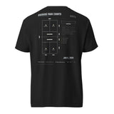 Pickleball Court Blueprint shirt, worn