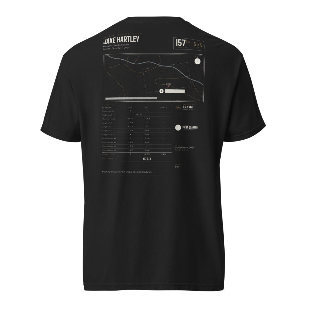 The Buck shirt, worn