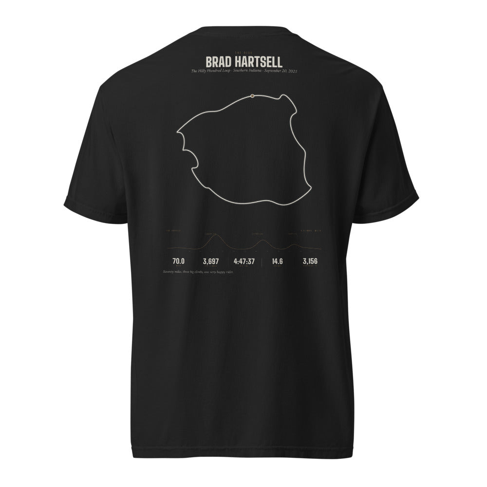 The Ride shirt, worn
