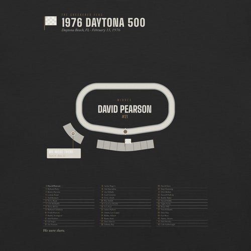 1976 Daytona 500 Finish shirt, worn