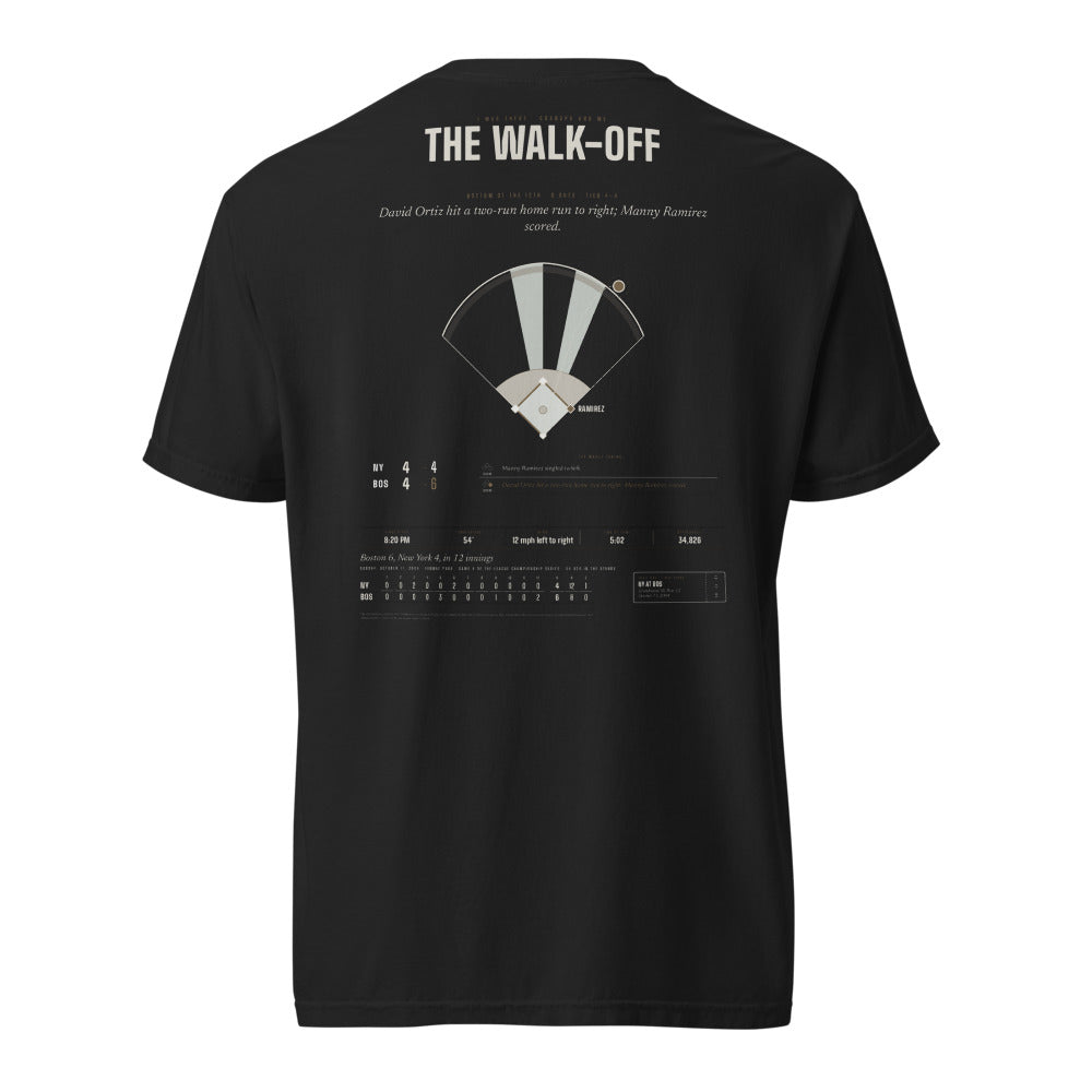 The Walk-Off shirt, worn