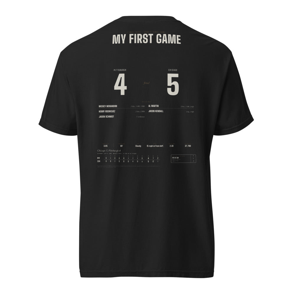 My First Game shirt, worn