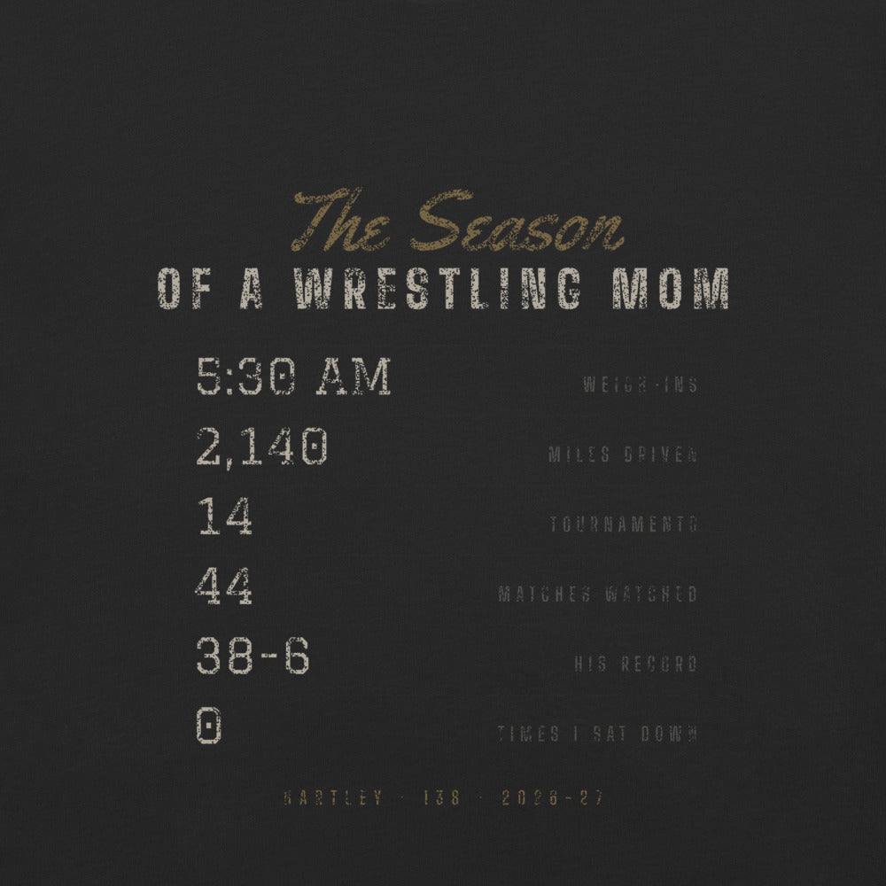 Personalized Season of a Wrestling Mom or Dad shirt