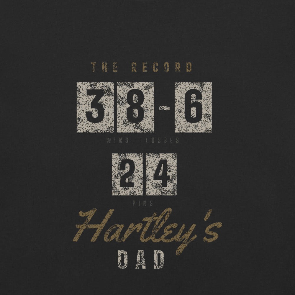 Personalized Record Wrestling Mom and Dad shirt