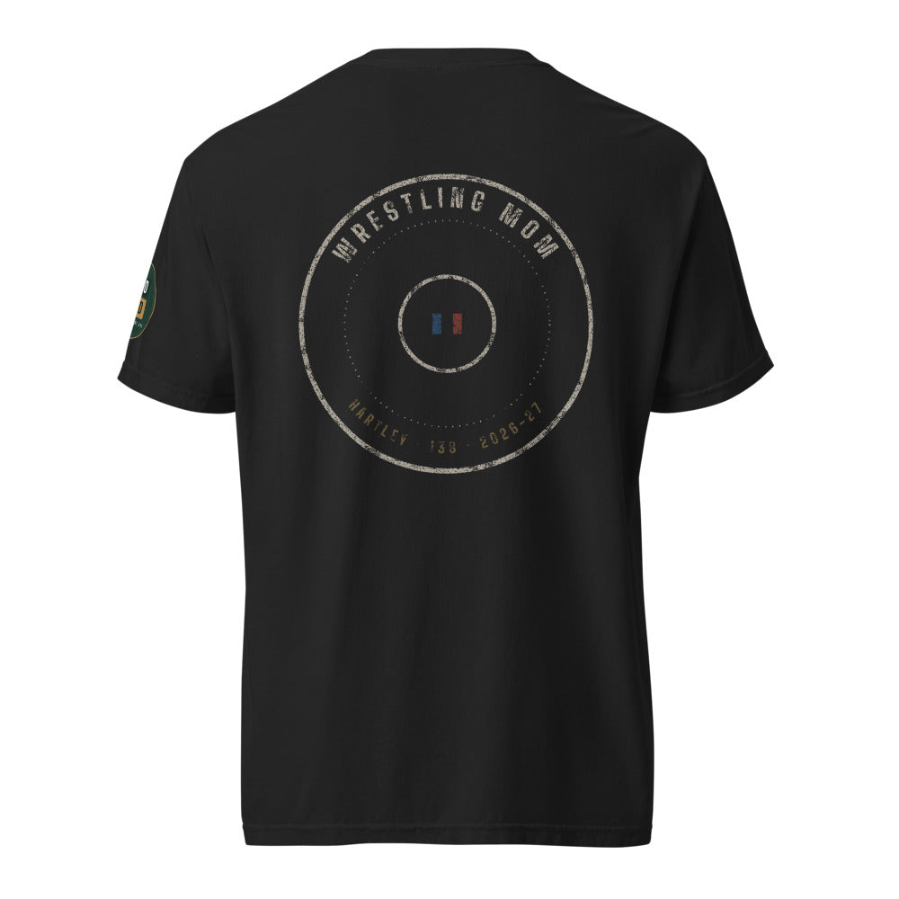 Personalized Mat Circle Wrestling Mom and Dad shirt