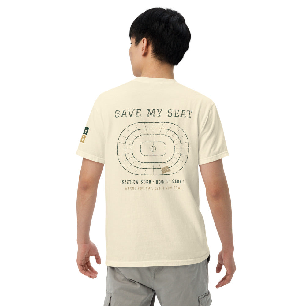 Save My Seat tee, BornOnGameDay brand line