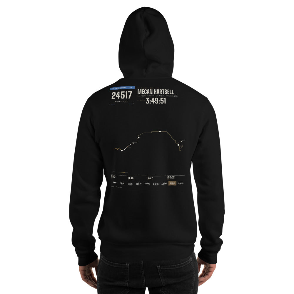Los Angeles Marathon Finisher shirt, worn