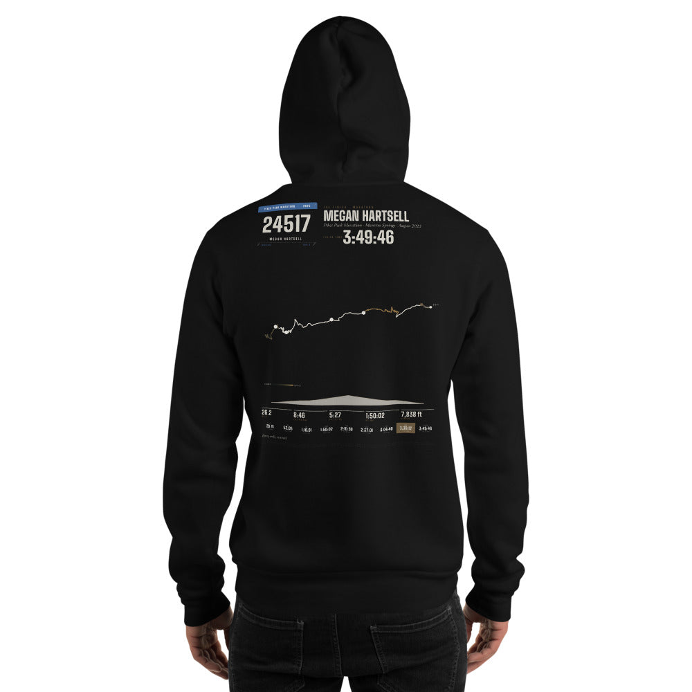 Pikes Peak Marathon Finisher shirt, worn