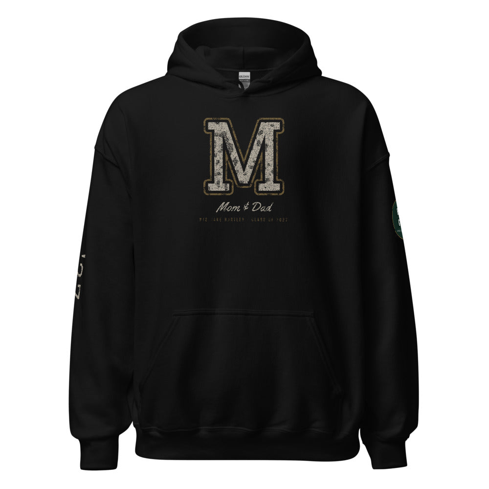 Personalized Varsity Letter Hoodie shirt