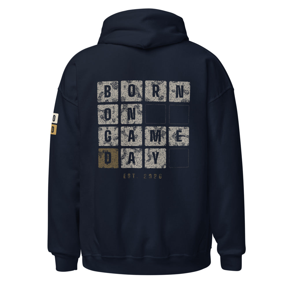 Scoreboard Tiles hoodie, BornOnGameDay brand line