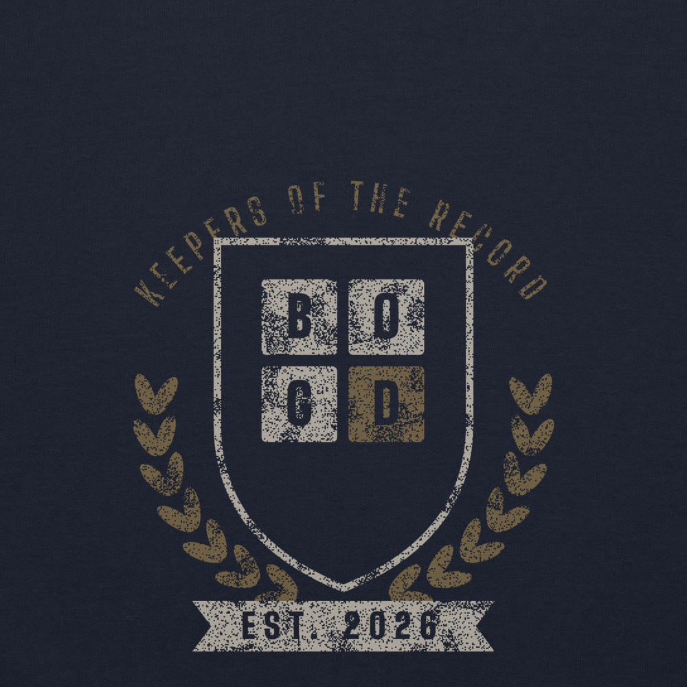 Keepers of the Record hoodie, BornOnGameDay brand line