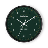 Wall clock with a personalized box score design