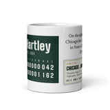 Mug with a personalized box score design
