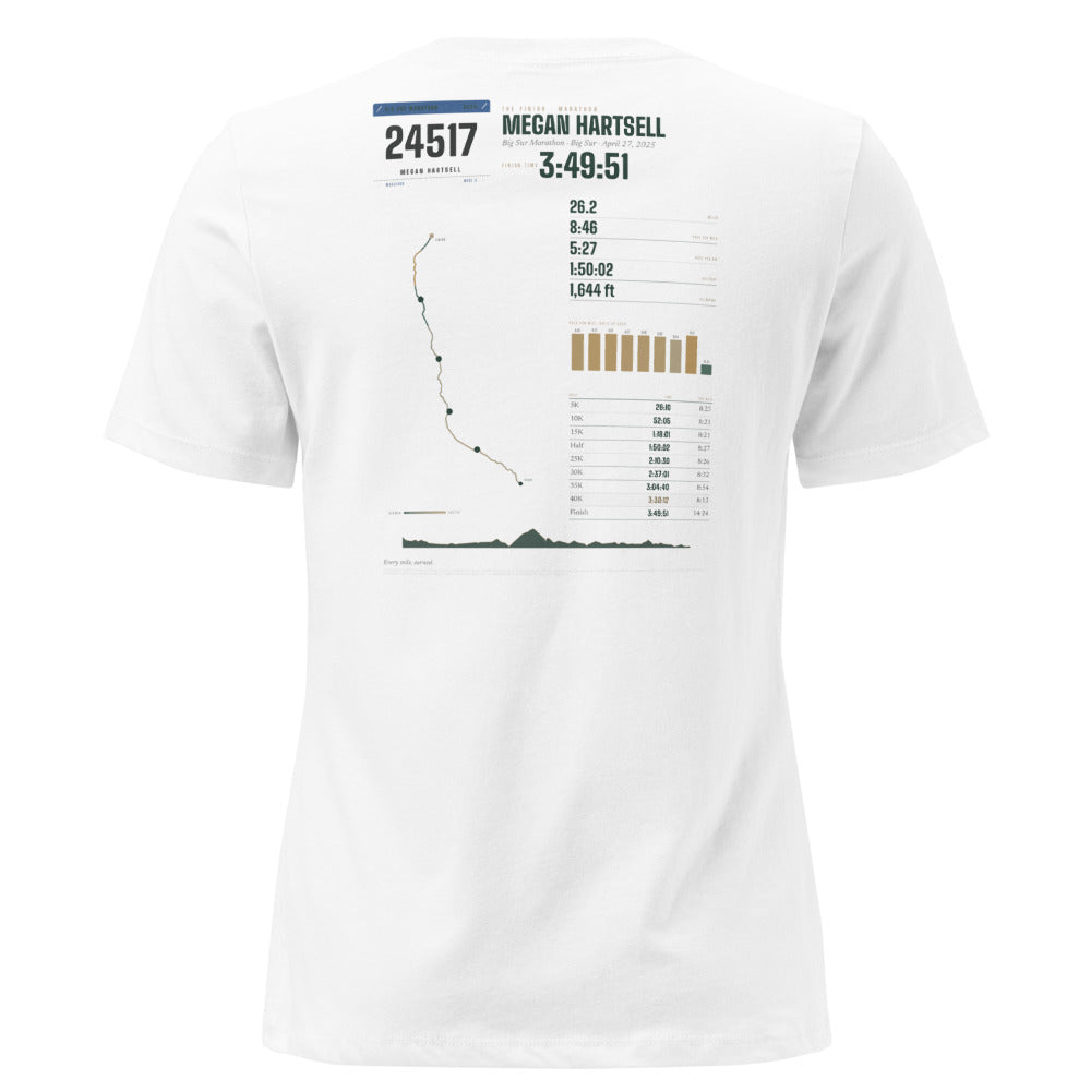 Big Sur Marathon Finisher shirt, worn