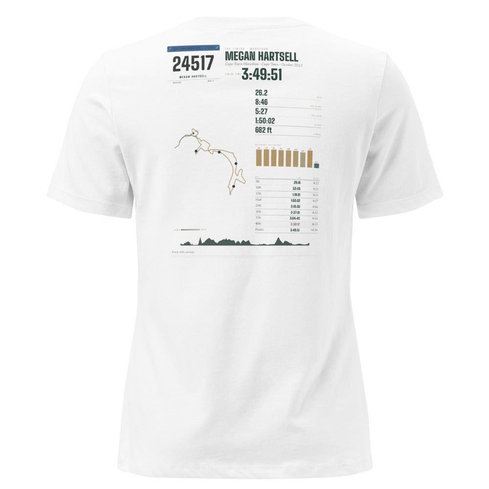 Cape Town Marathon Finisher shirt, worn