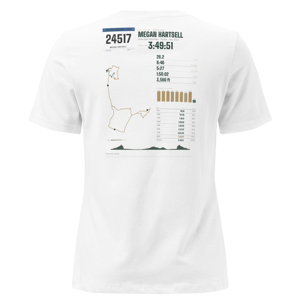 Great Wall Marathon Finisher shirt, worn