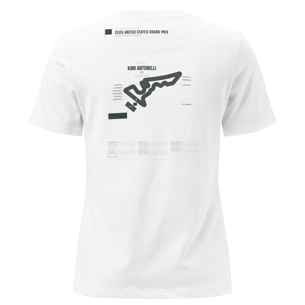 2026 United States Grand Prix Finish shirt, worn